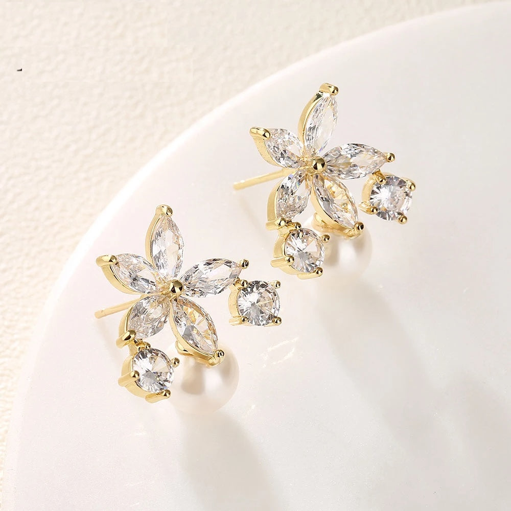 Aros Flor de Luz Moissanita