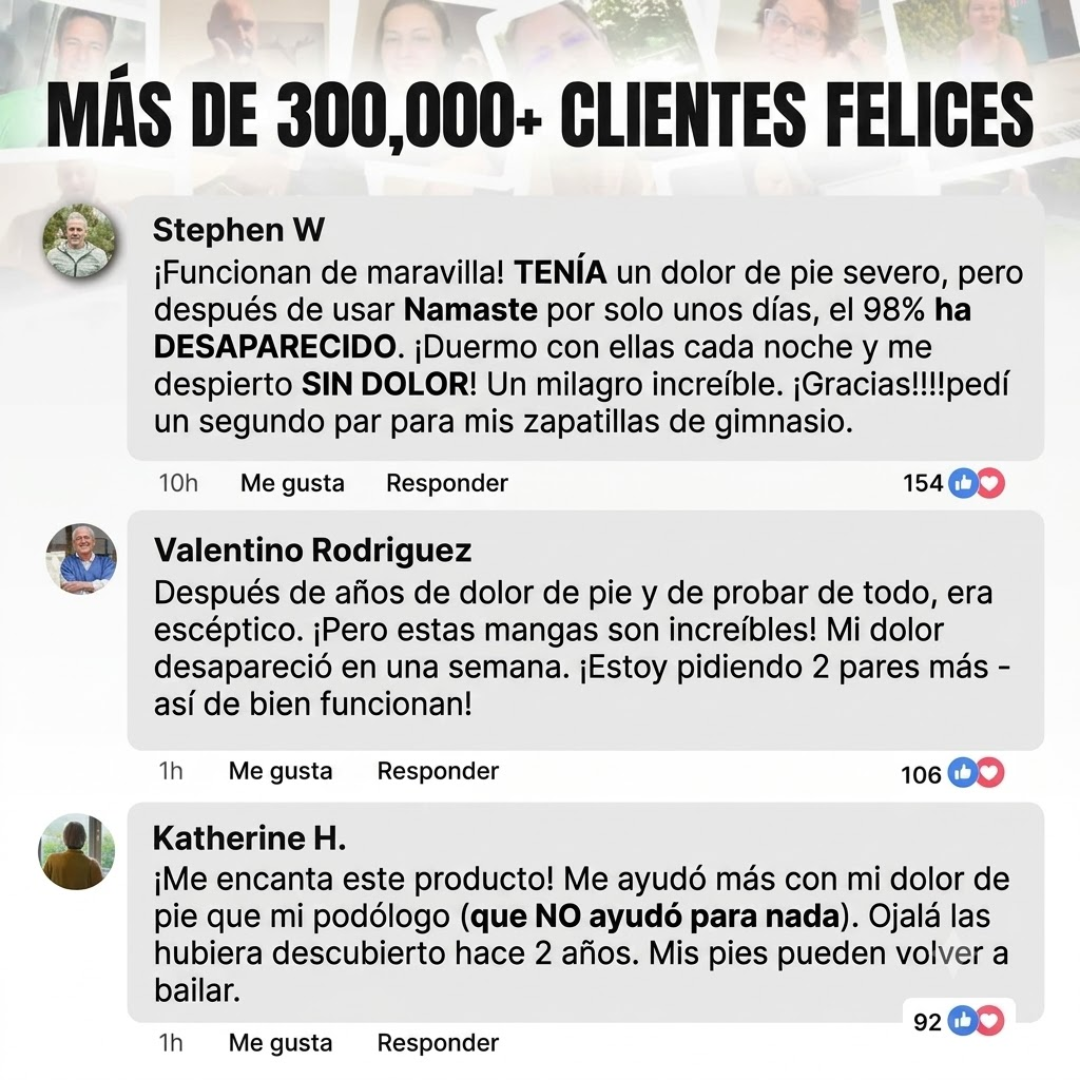 Namaste | Tobilleras de compresión volvé a caminar y estar de pie todo el día sin dolor