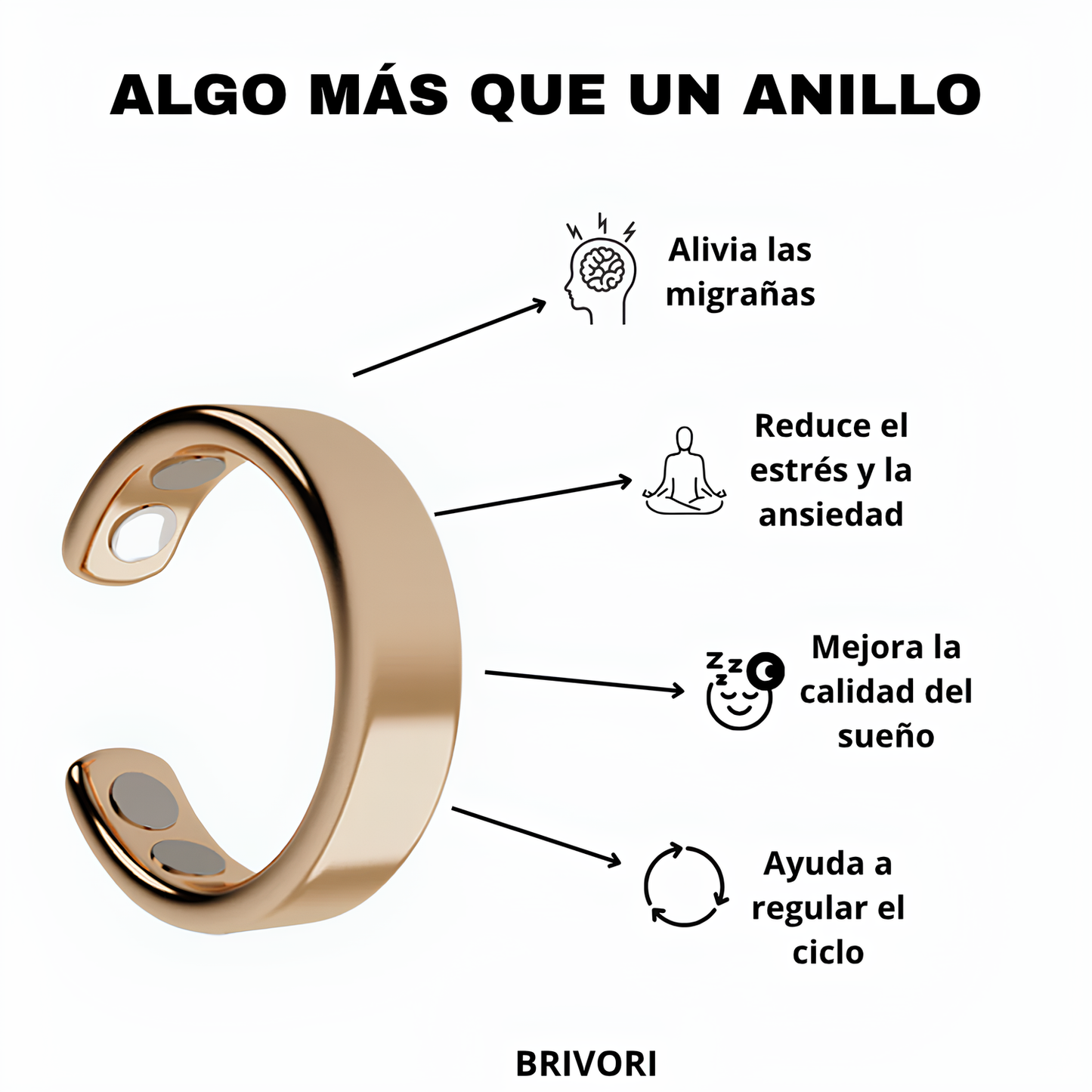 Anillo Brivori™ - Magnetoterapia & Acupresión