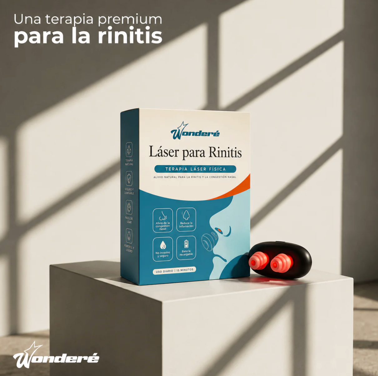 Mintimal terapia nasal con luz roja