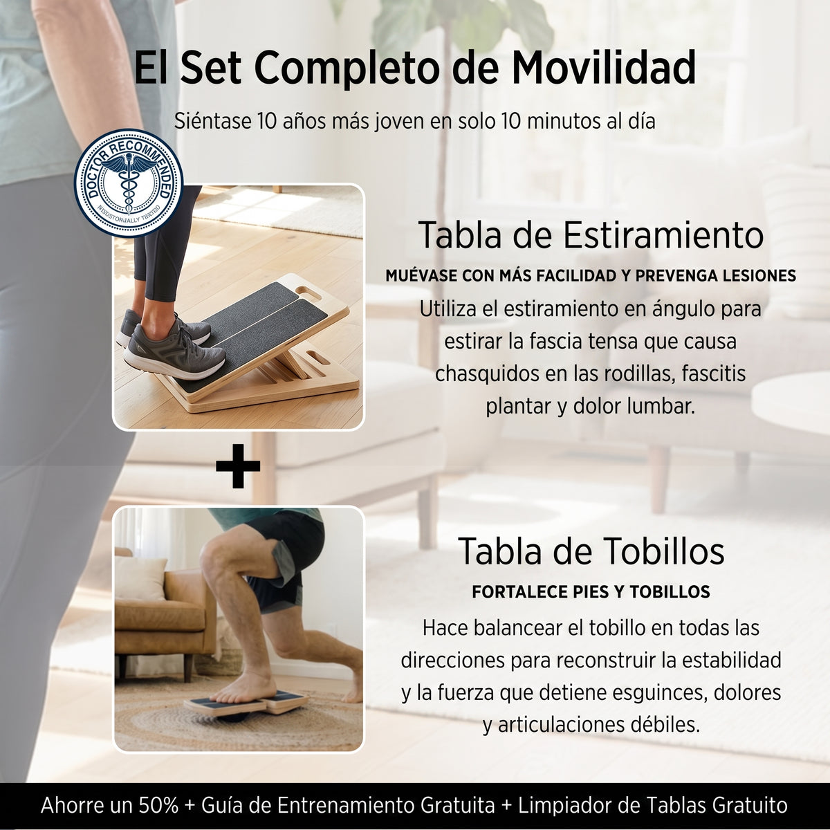 Tabla de estiramiento y movilidad (+ Guía de entrenamiento gratuita)