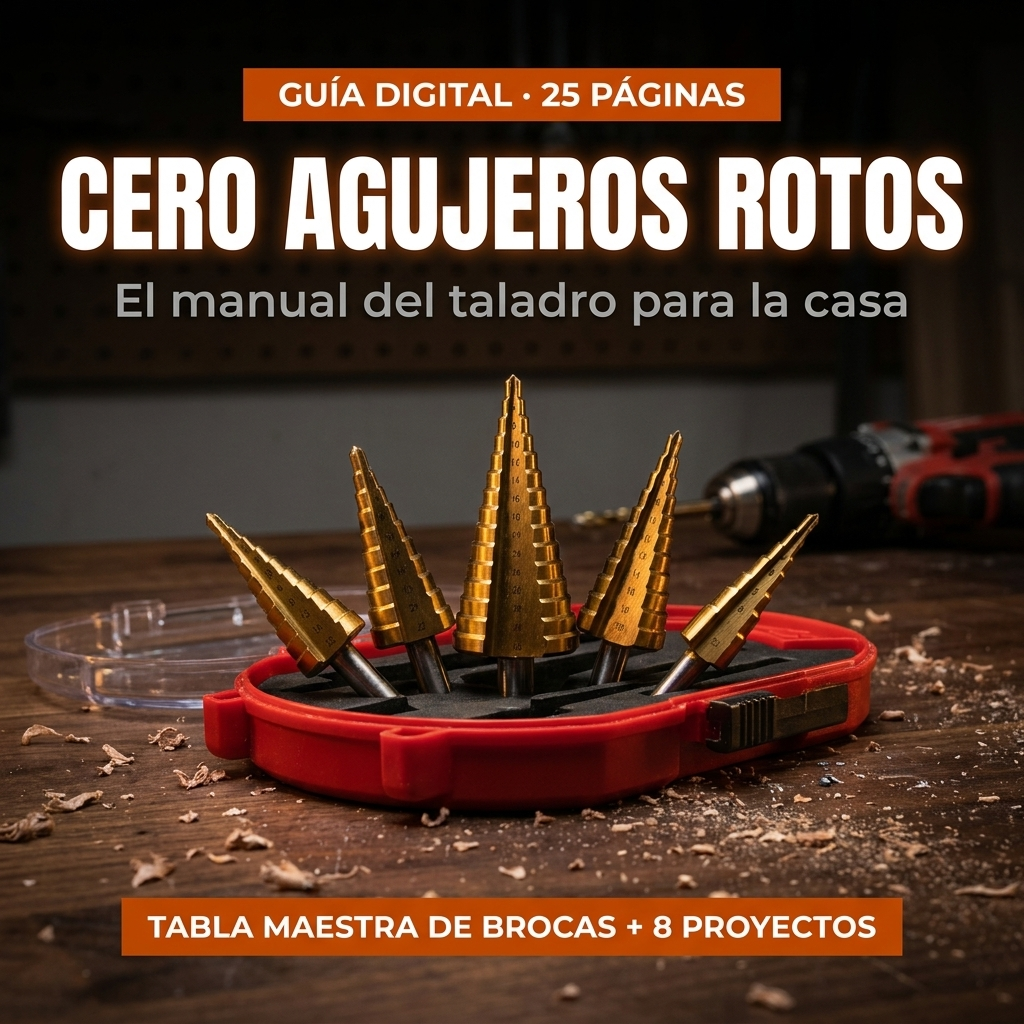 "Cero Agujeros Rotos" — El manual del taladro para la casa