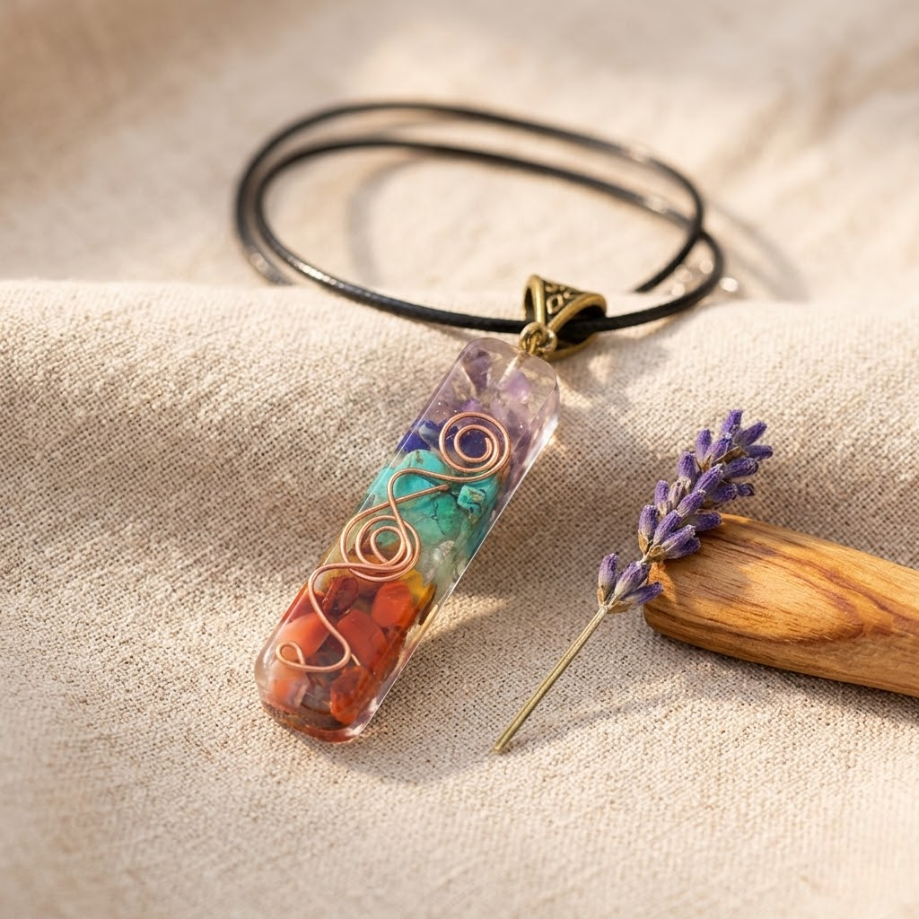 Orgonita Rectangular 7 chakras