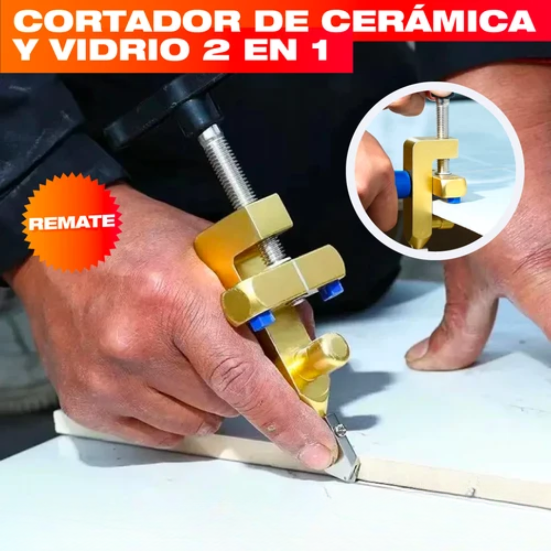 Cortador de Cerámica 2 en 1 – Corta Baldosa Recto y Sin Astillar