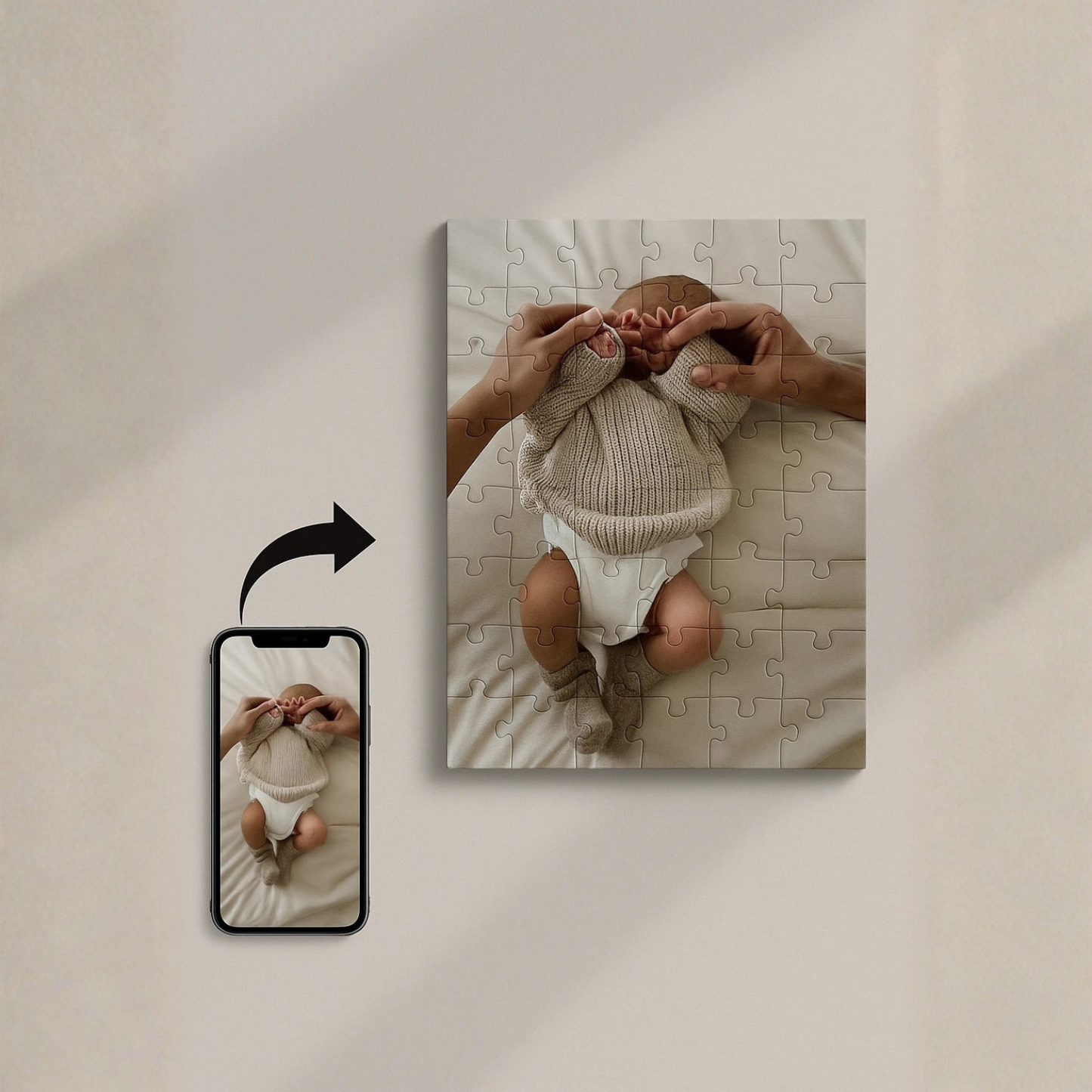 Cuadro de rompecabezas personalizado