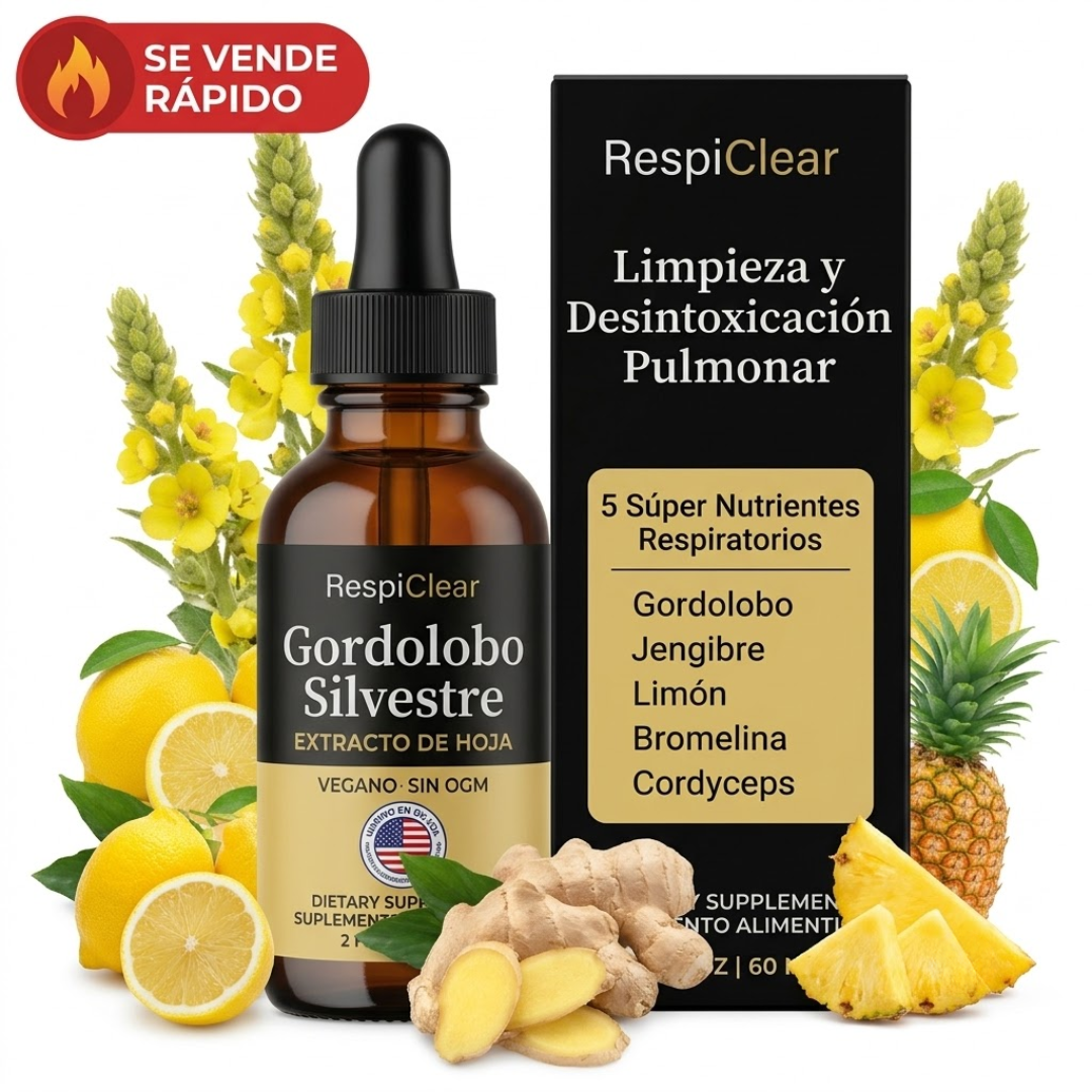 Nuevas gotas de gordolobo de máxima potencia para fumadores | RespiClear