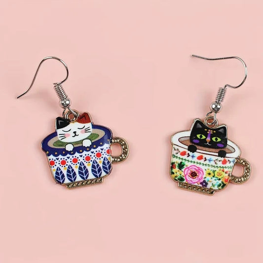 Aros de Gatito en la Taza