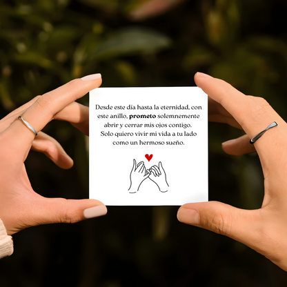 Anillo Promesa de Amor - Juego de anillos de pareja