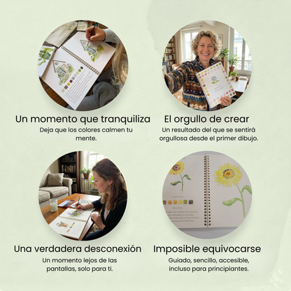 Libro de Acuarelas - El kit creativo antiestrés