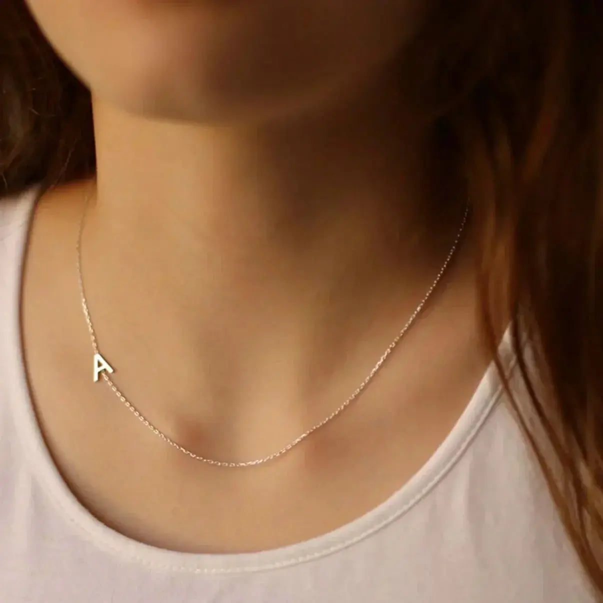Collar + brazalete personalizada con iniciales laterales