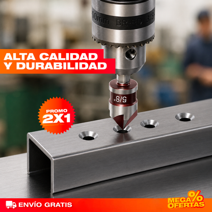 Promo 2x1 Set Mechas Avellanadoras – Esconde la Cabeza del Tornillo y Deja Acabado Pro