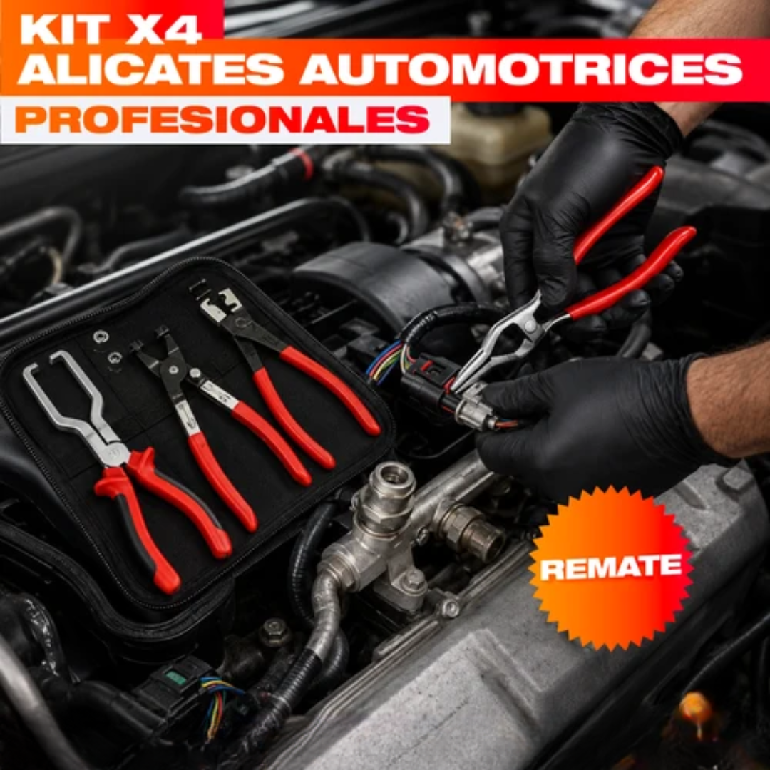 Kit x4 Alicates Automotriz – Saca Conecto