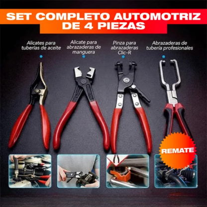 Kit x4 Alicates Automotriz – Saca Conecto