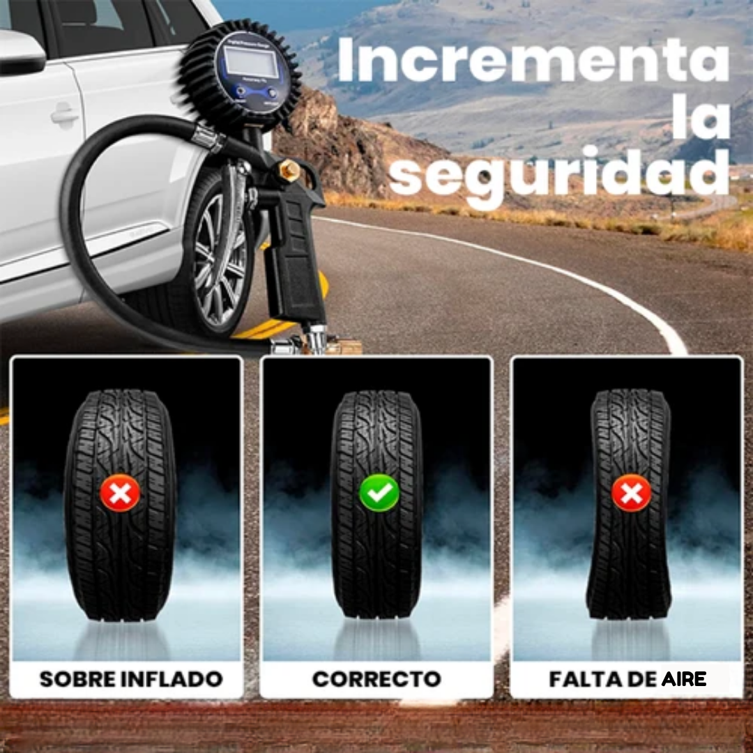 Medidor Digital de Presión para Llantas Carros y Motos – Revisa la Presión y Evita Pinchazos en la Vía