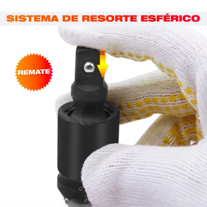 Juntas Universales Giratorias – Llega a los Tornillos Imposibles Sin Perder Torque · Set x3