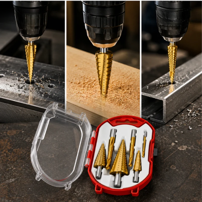 DrillPro™ 🔧 - Set brocas escalonadas 6 piezas ✨