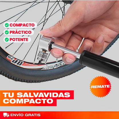 Kit mini inflador de neumáticos – Infla tu llanta donde sea, sin buscar estación