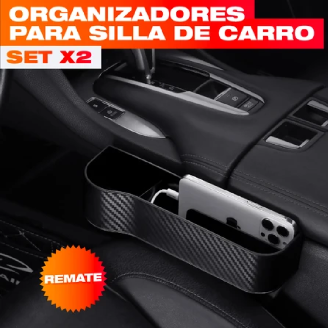 2 Organizadores para Silla de Carro – Nada se Cae Entre los Asientos · Combo x2