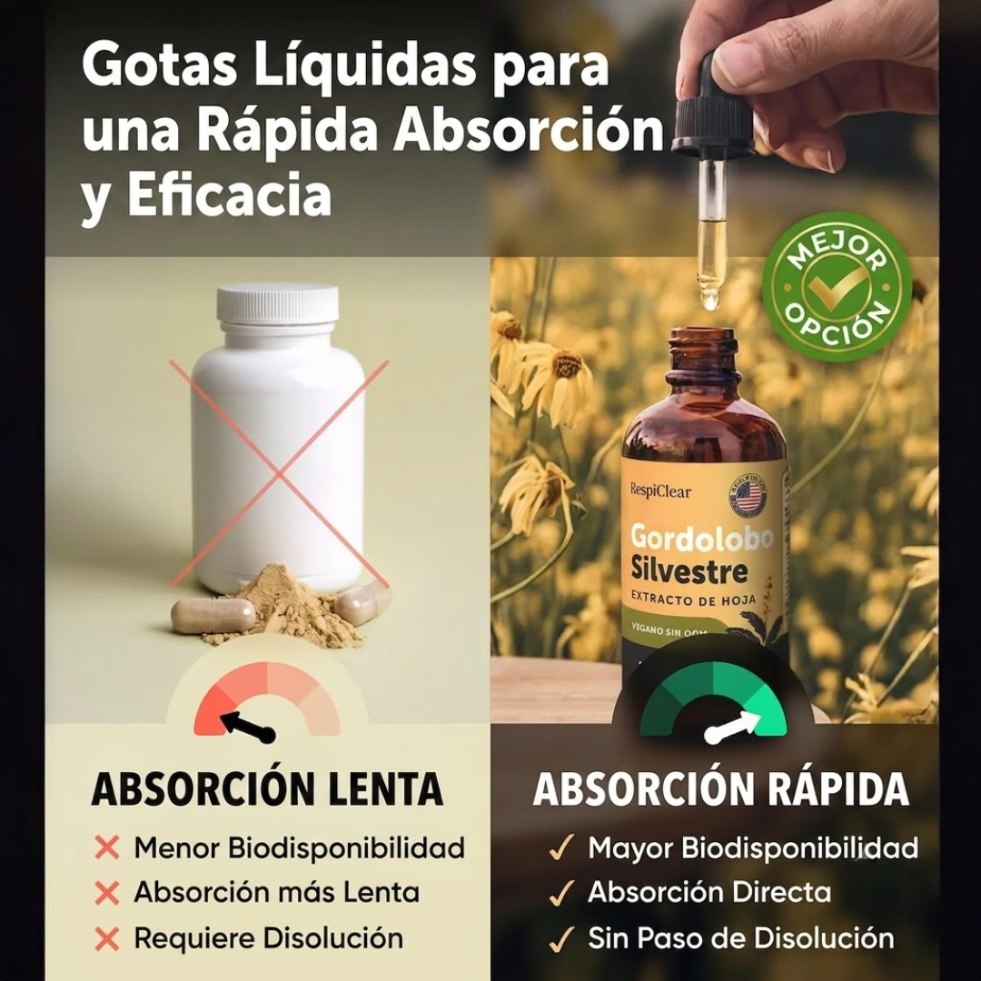 Nuevas gotas de gordolobo de máxima potencia para fumadores | RespiClear