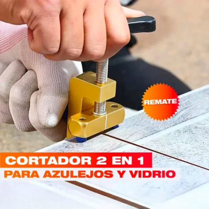 Cortador de Cerámica 2 en 1 – Corta Baldosa Recto y Sin Astillar