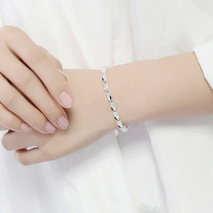 Pulsera de Plata - Trébol de 4 Hojas