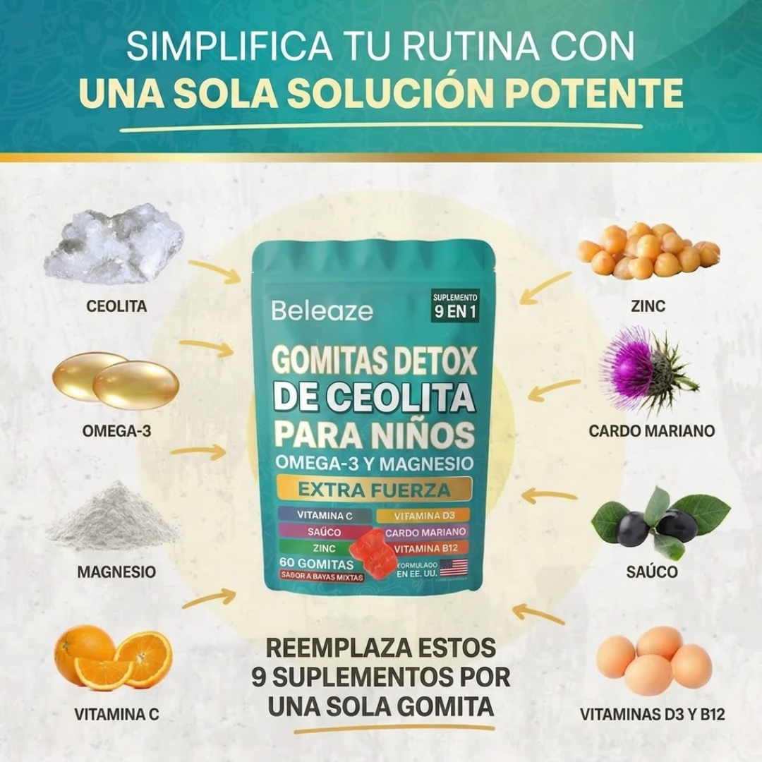 Gomitas desintoxicantes Beleaze – Gelatina de origen vegetal