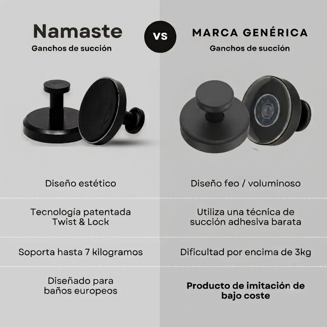 Set de 4 Ganchos de Succión