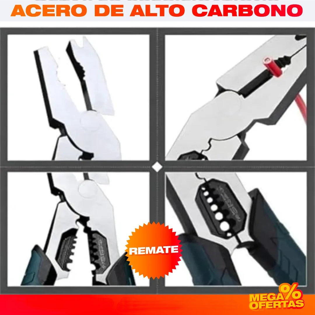 Alicate Multifunción 6 en 1 – Pinza Pela-Cables Profesional