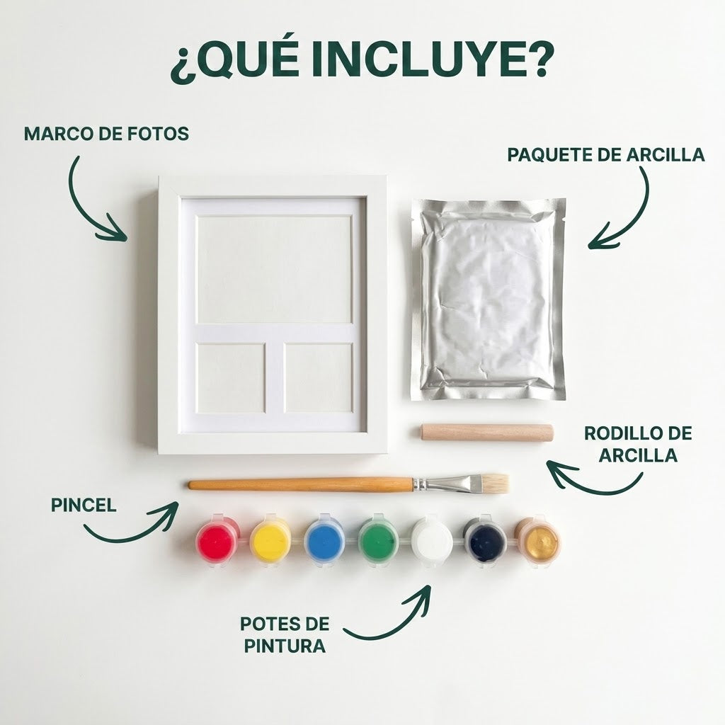 El paquete de huellas de patas de arcilla