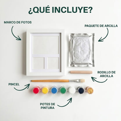El paquete de huellas de patas de arcilla