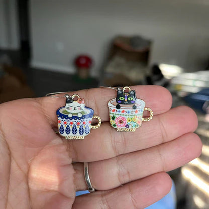 Aros de Gatito en la Taza