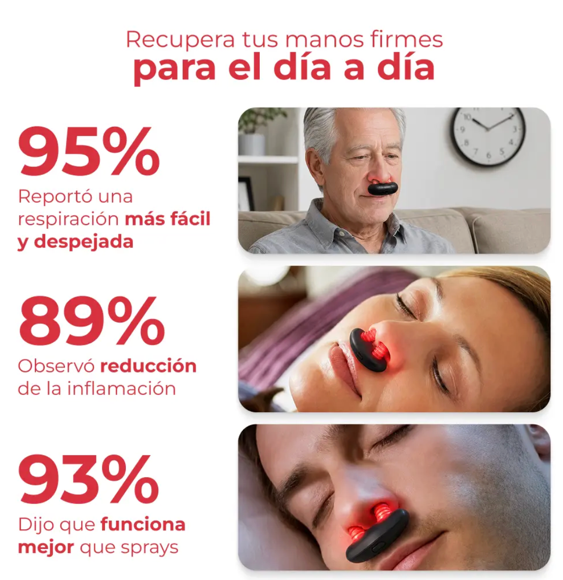 Mintimal terapia nasal con luz roja