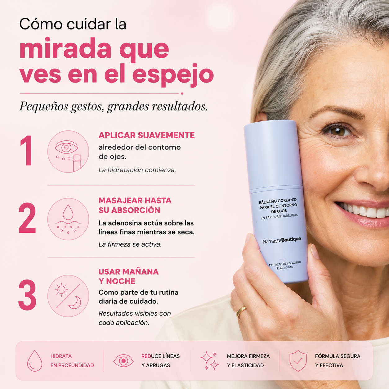 Bálsamo coreano para el contorno de ojos