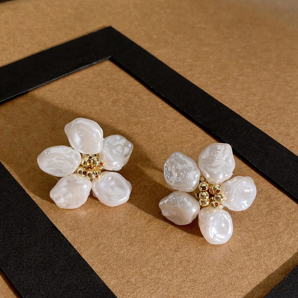 Aros Flor de Nácar