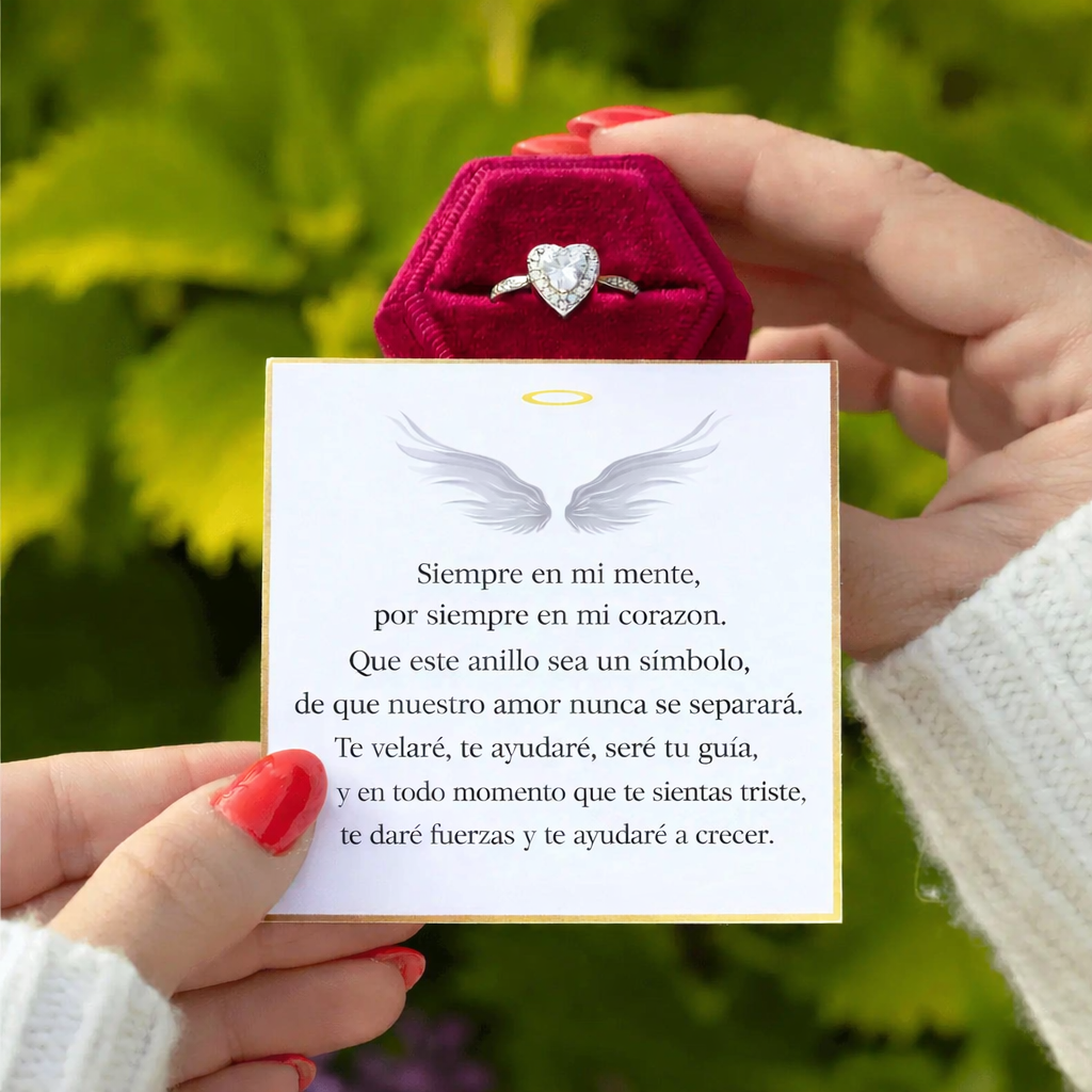 Anillo de urna "Siempre en mi corazón"