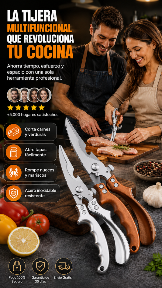 Tijera multifuncional de acero