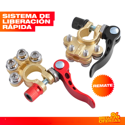 Kit Conector Rápido a Terminal de Batería – Conecta la Batería Firme y Sin Chispas