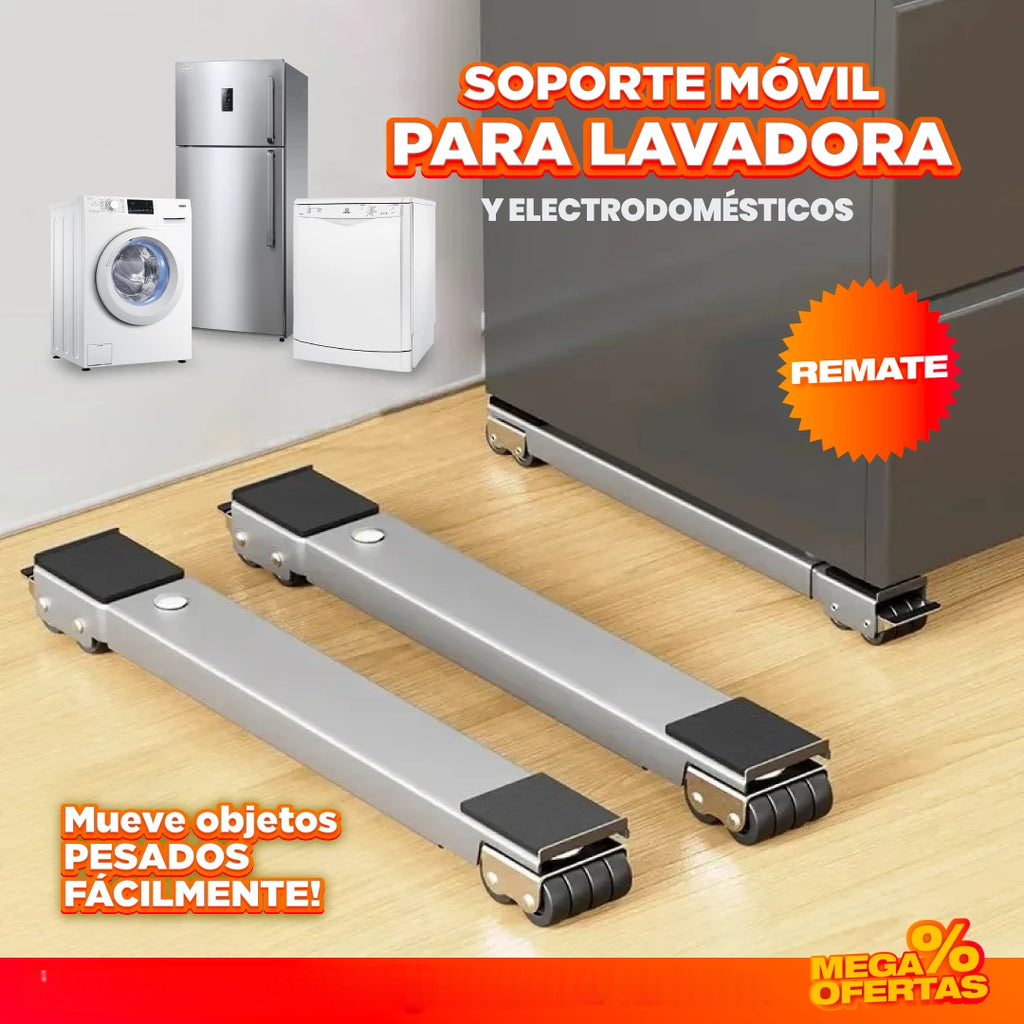 Soportes Lineales para Electrodomésticos – Mueve la Nevera o Lavadora Sin Esfuerzo