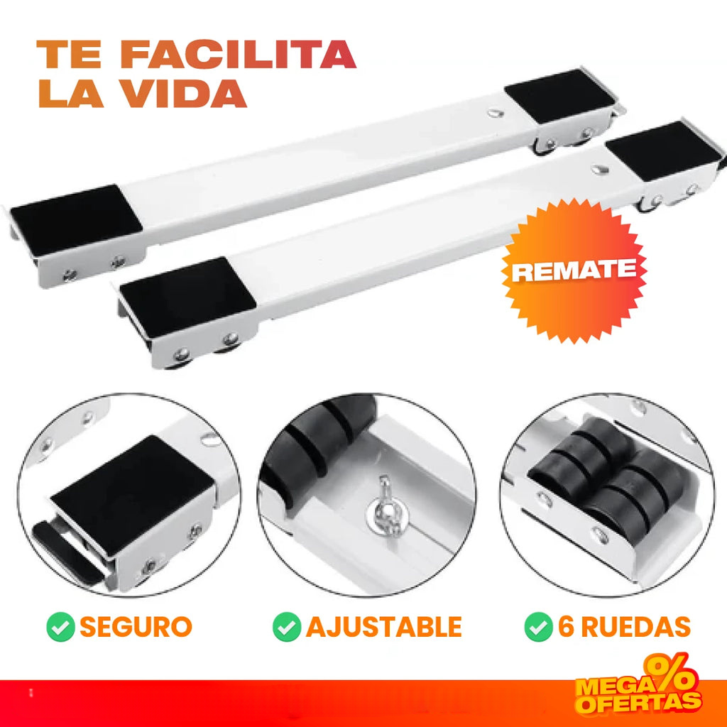 Soportes Lineales para Electrodomésticos – Mueve la Nevera o Lavadora Sin Esfuerzo
