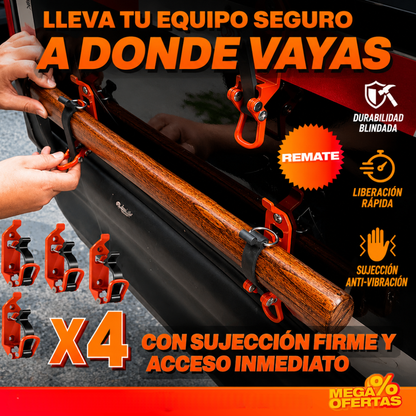 Set x4 Soportes Liberación Rápida para herramientas