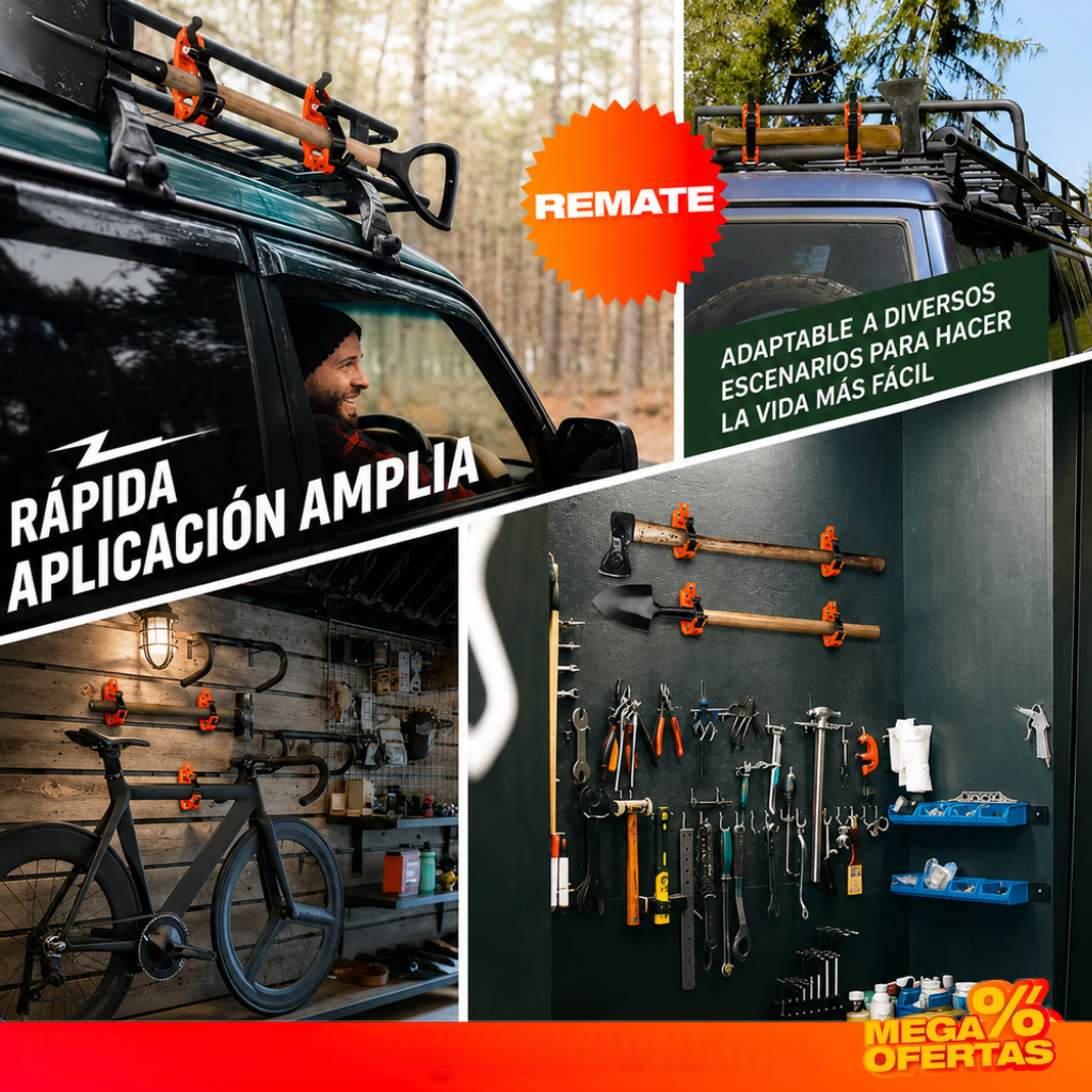 Set x4 Soportes Liberación Rápida para herramientas