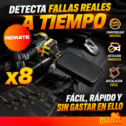 Kit x8 Detectores Diagnóstico Sistema Bolsa De Aire Para Vehículo