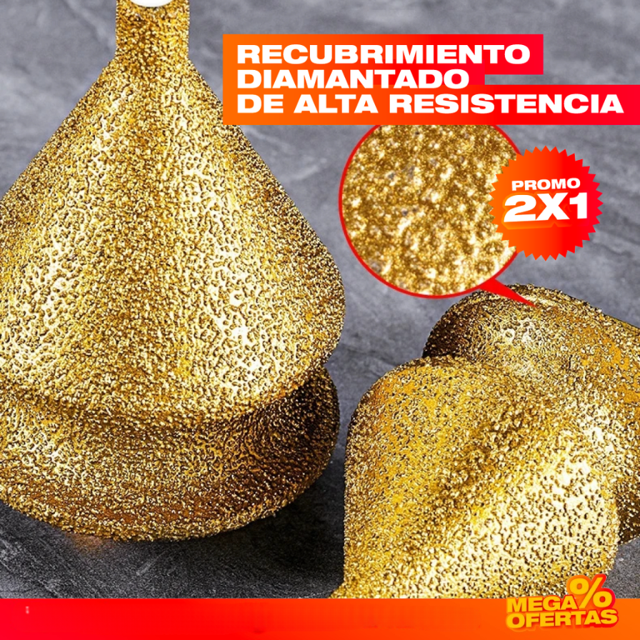 Promo 2x1 Brocas Diamantadas de Avellanado y Biselado
