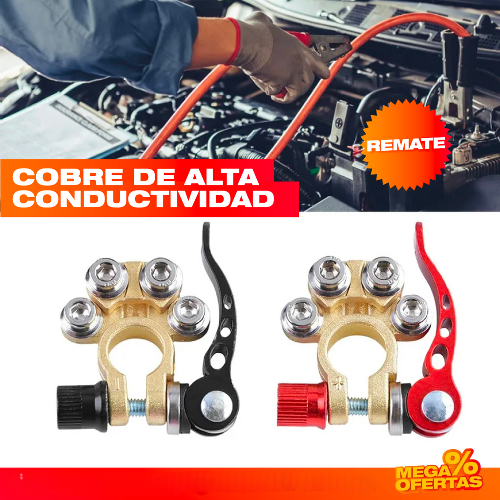 Kit Conector Rápido a Terminal de Batería – Conecta la Batería Firme y Sin Chispas