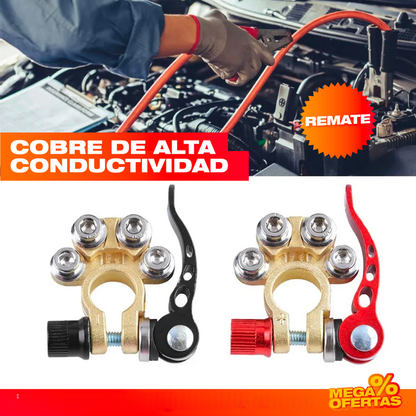 Kit Conector Rápido a Terminal de Batería – Conecta la Batería Firme y Sin Chispas