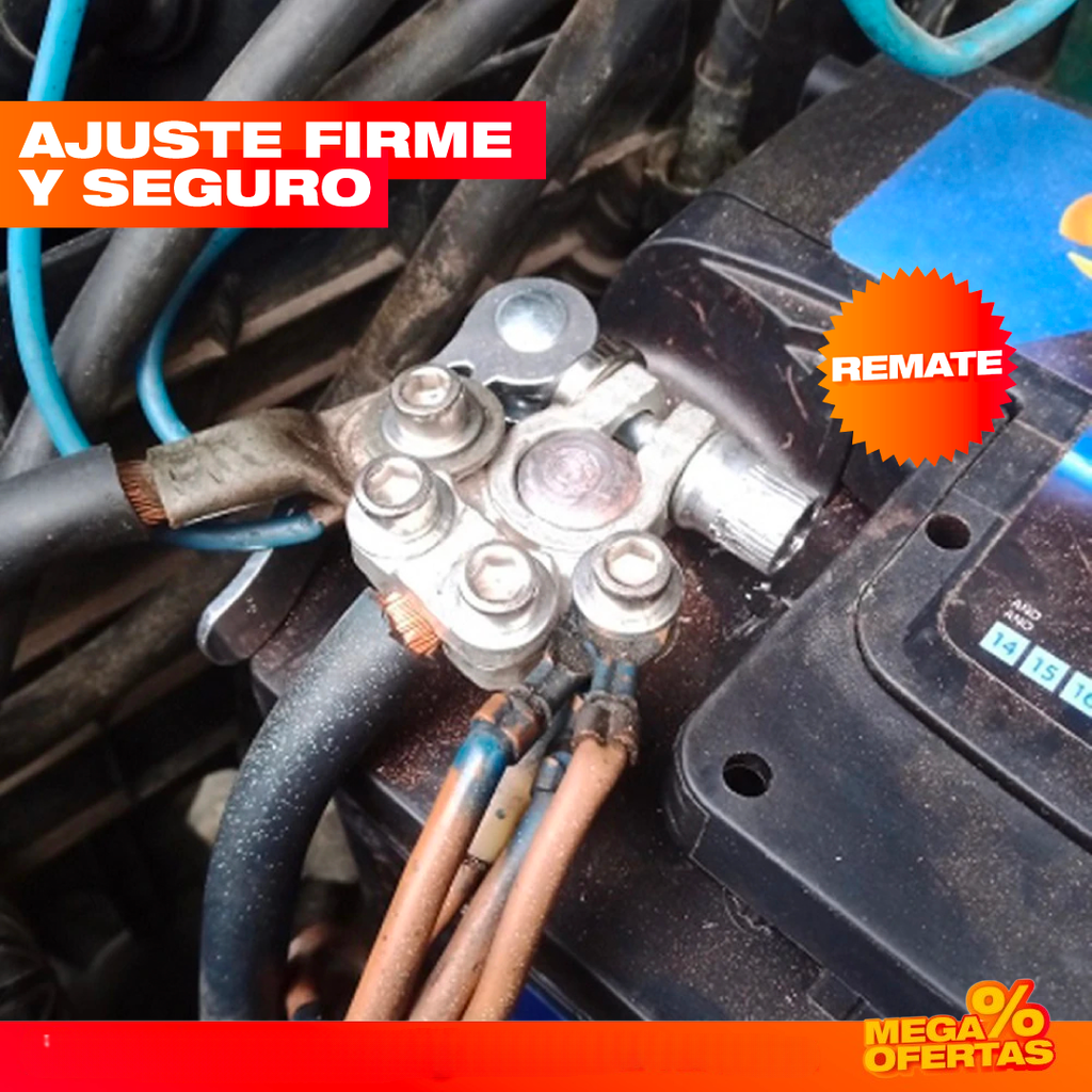 Kit Conector Rápido a Terminal de Batería – Conecta la Batería Firme y Sin Chispas