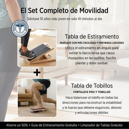 Tabla de estiramiento y movilidad (+ Guía de entrenamiento gratuita)