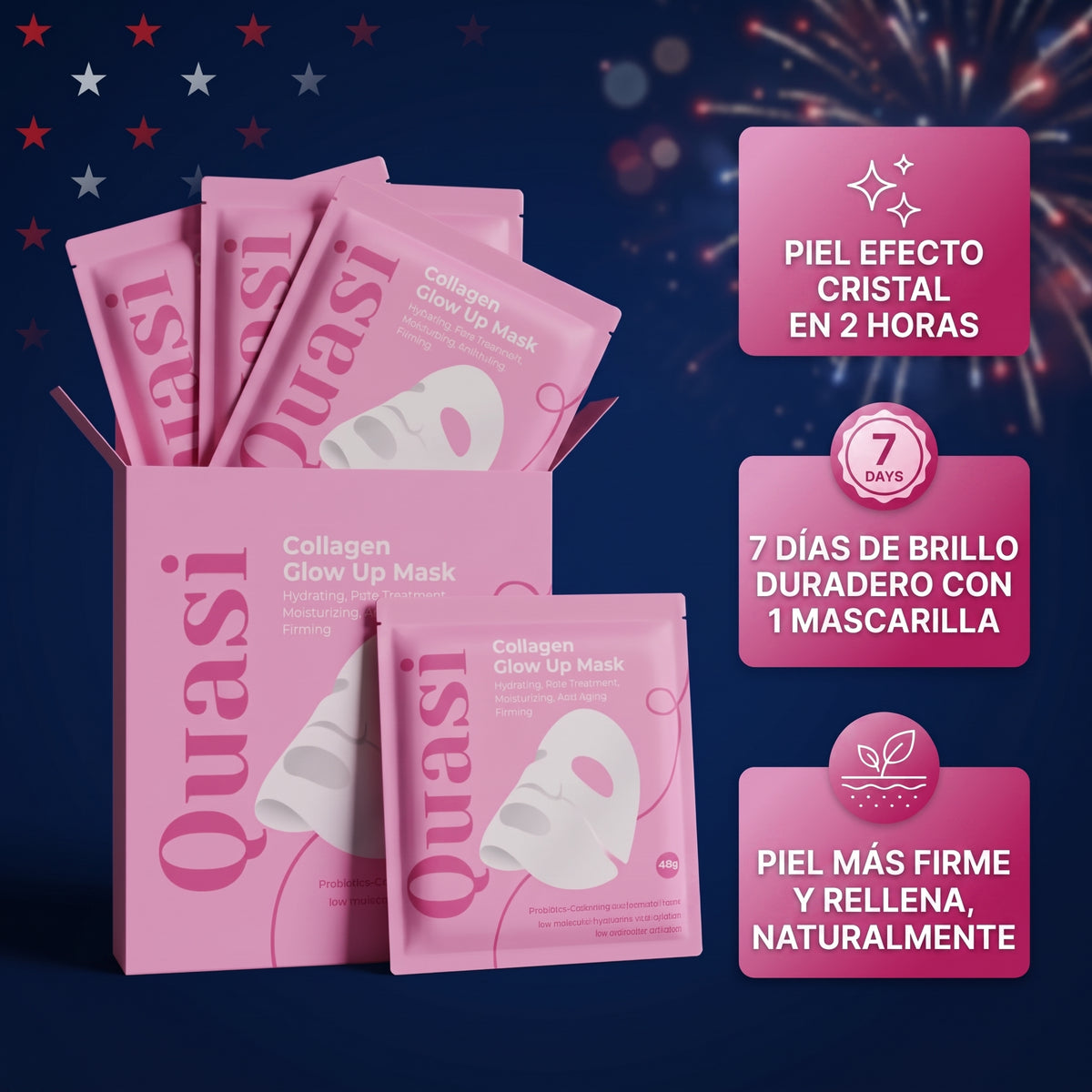 Mascarilla de colágeno para un brillo radiante 2.0