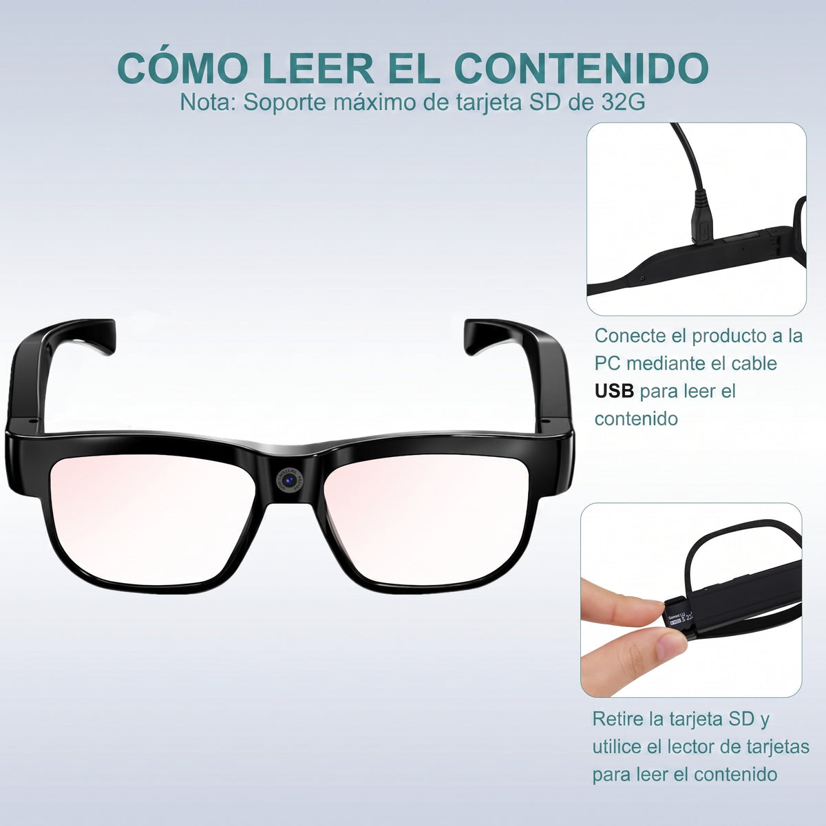 Gafas Cámara HD Portátiles