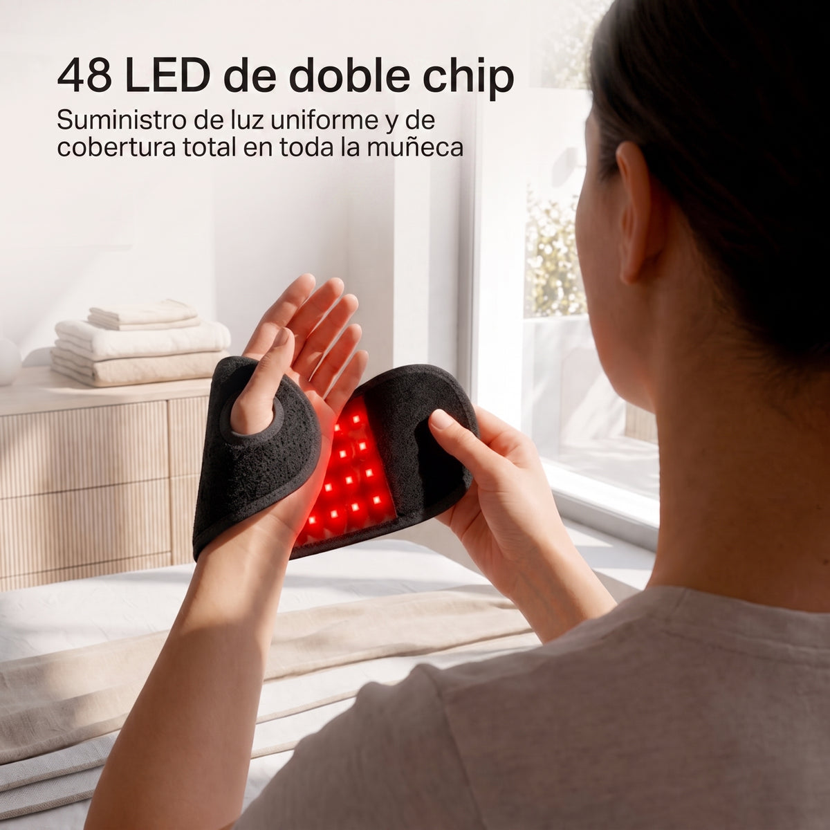 TheraWrap - Muñequera inalámbrica de terapia de luz roja